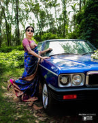 Flosive Ayn WomenS Present Banarasi Soft Lichi Silk Saree Beautiful Jacquard Rich Pallu Design Work Zari Woven Silk Style Saree