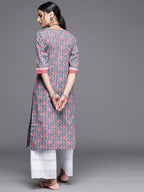 Libas Womens Printed Cotton Straight Kurta For Women