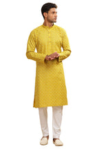 Be Active MenS Cotton Regular Kurta (C-399-2_Green-1