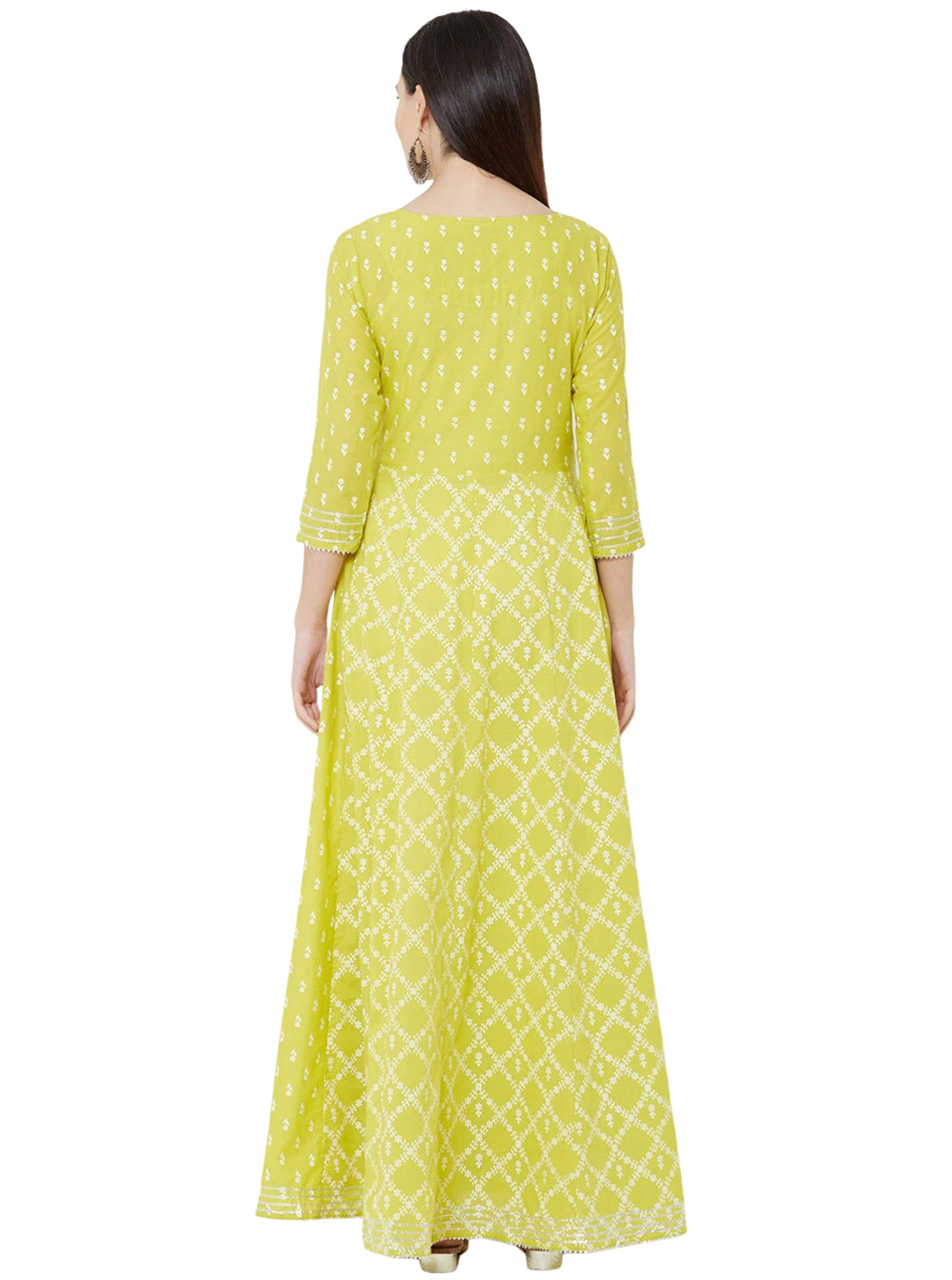 Rytras Women'S Rayon Embroidery Anarkali Kurti