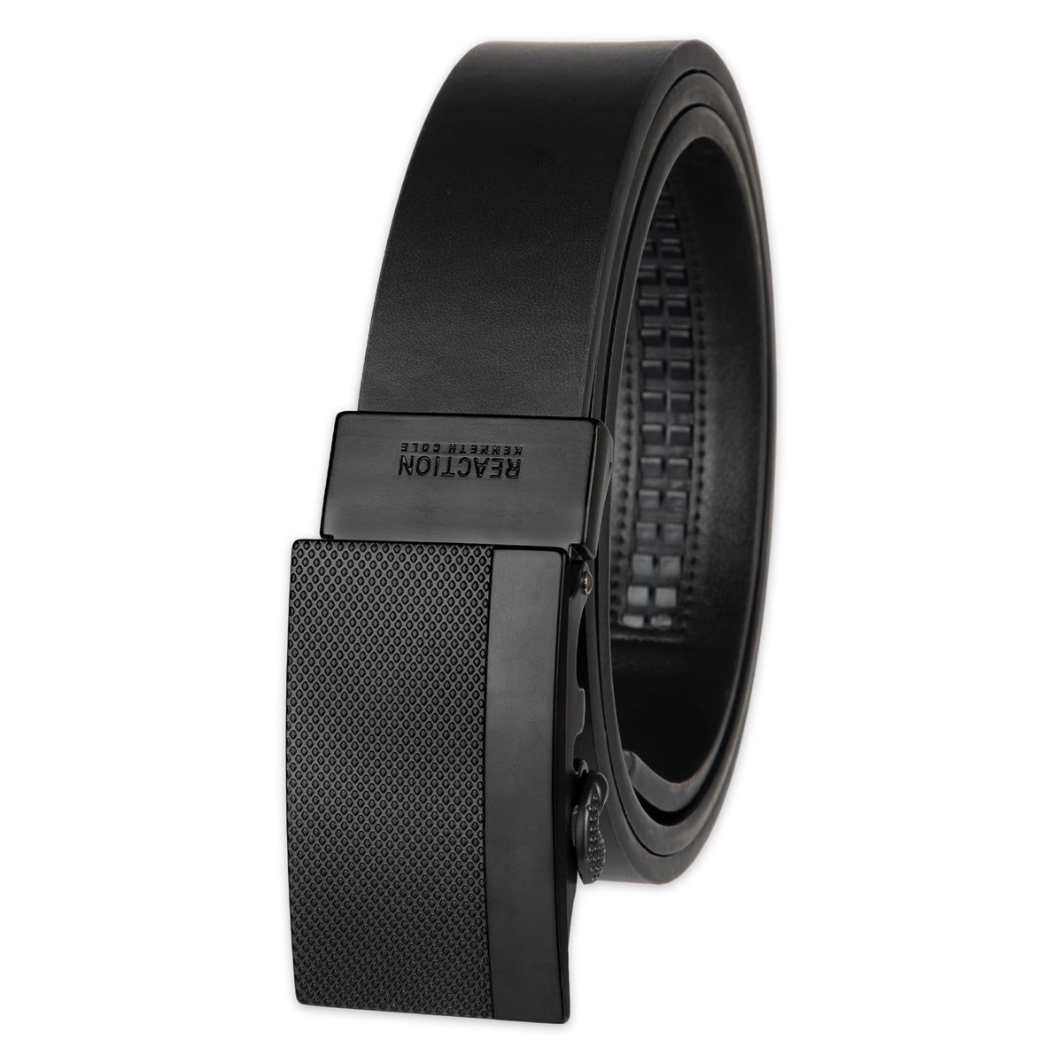 Kenneth Cole MenS Perfect Fit Adjustable Click Belt, Black Matte, Medium (3436) 34-36