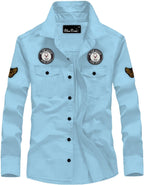 Kadiyu Double Pocket MenS Casual Shirt - Regular Fit, Solid Spread Collar, Versatile Everyday Wear, Comfortable And Stylish Desi