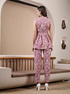 Stylum Women'S Floral Printed Rayon Co-Ord Set (Cssalconmauve38_Mauve, M)