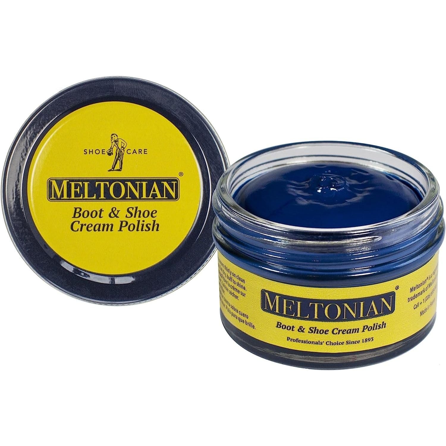 Meltonian Cream Shoe Polish - Boot Polish, Leather Shoe Polish Oil Based with Beeswax - Restores & Protects, 60+ Colors, Light N