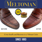 Meltonian Cream Shoe Polish - Boot Polish, Leather Shoe Polish Oil Based with Beeswax - Restores & Protects, 60+ Colors, Lemon