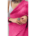 Shiv Textiles WomenS Woven Pure Georgette Saree With Pallu And Blouse Piece