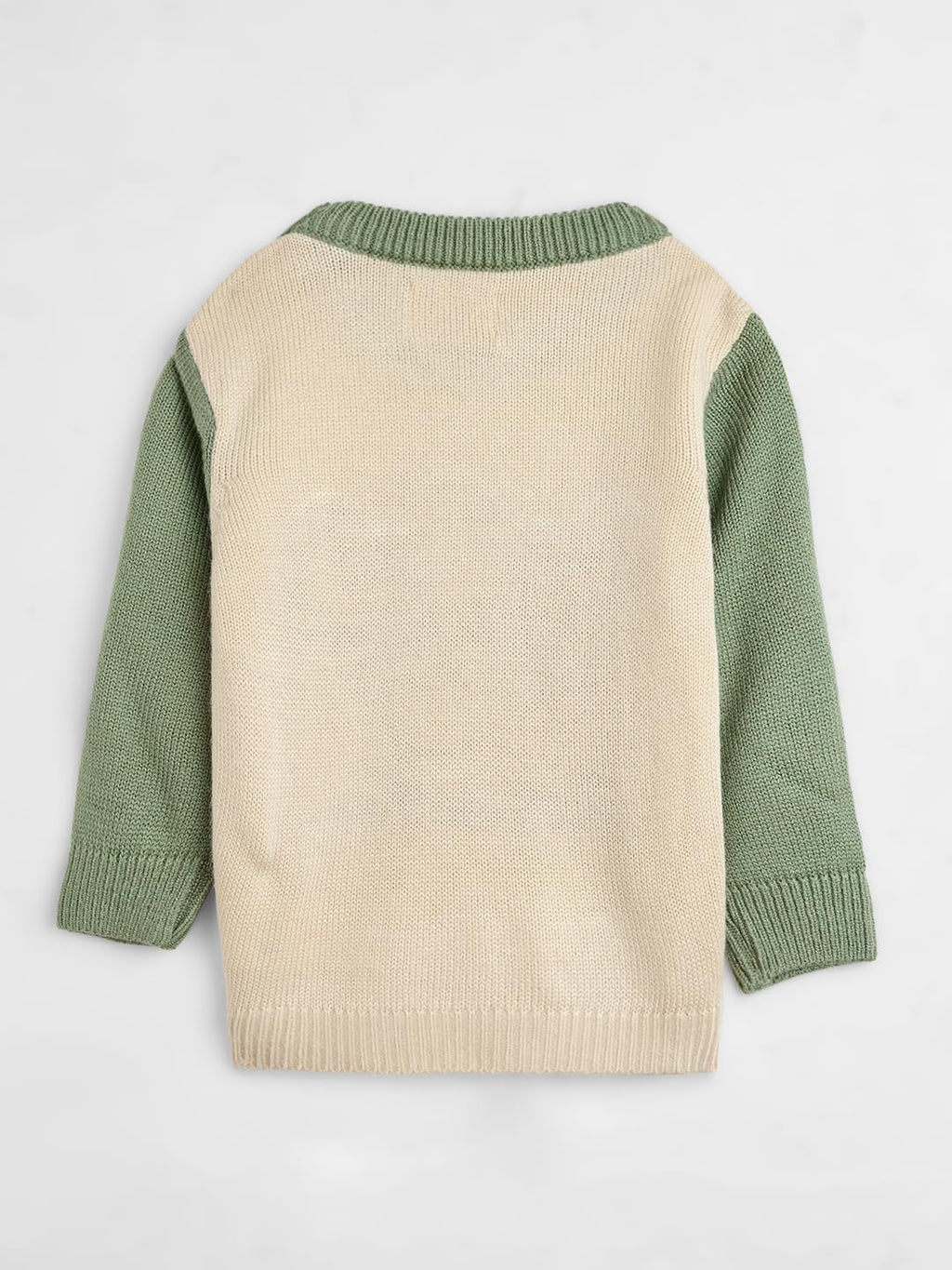 The Souled Store Official: Future King Infant Boys Long Sleeve Embroidered Patch Regular Fit Sweaters Beige