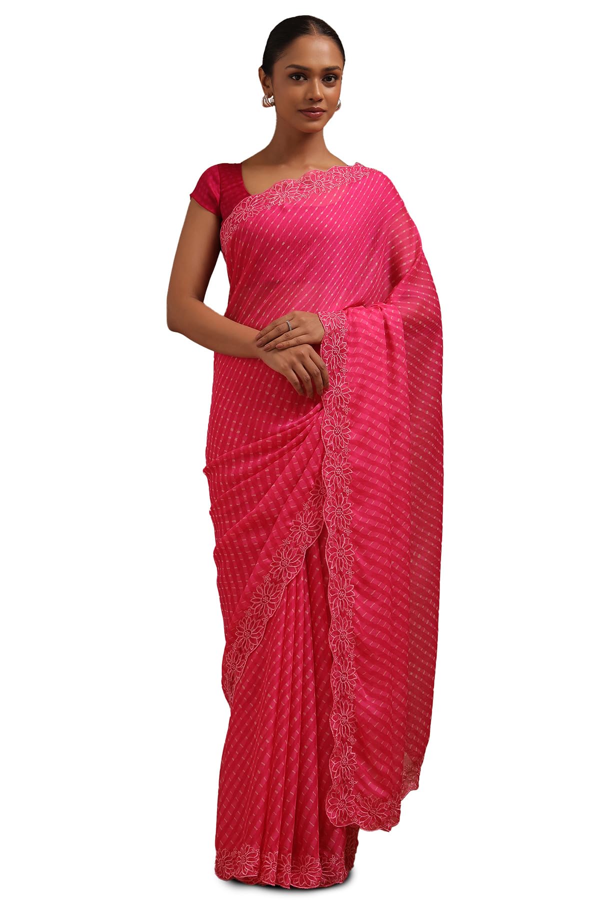 Soch Women Georgette Leheriya Print Saree