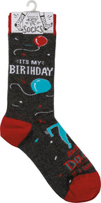 Primitives by Kathy Socks - It's My Birthday I'll dance if I want to, Unisex, One Size