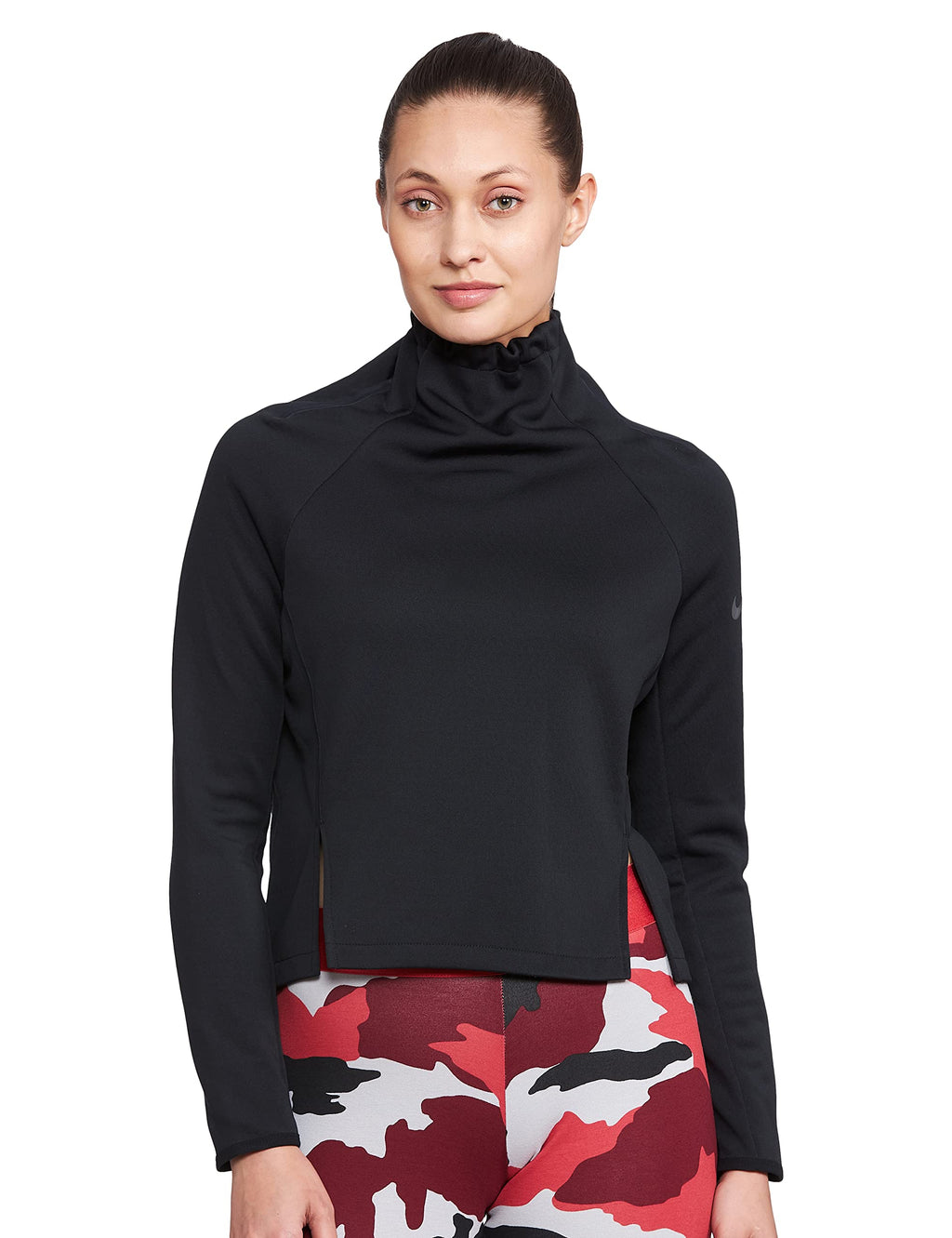 Nike Regular Fit Long Sleeve Top Women Novelty T-Shirts