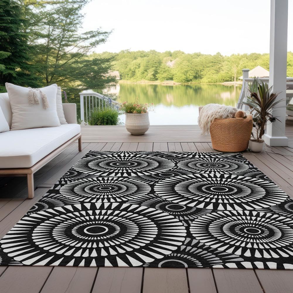 Chantille ACN877 Black 5' x 7'6 Rug