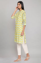 W For Woman Printed Button Down Cotton Kurta For Women