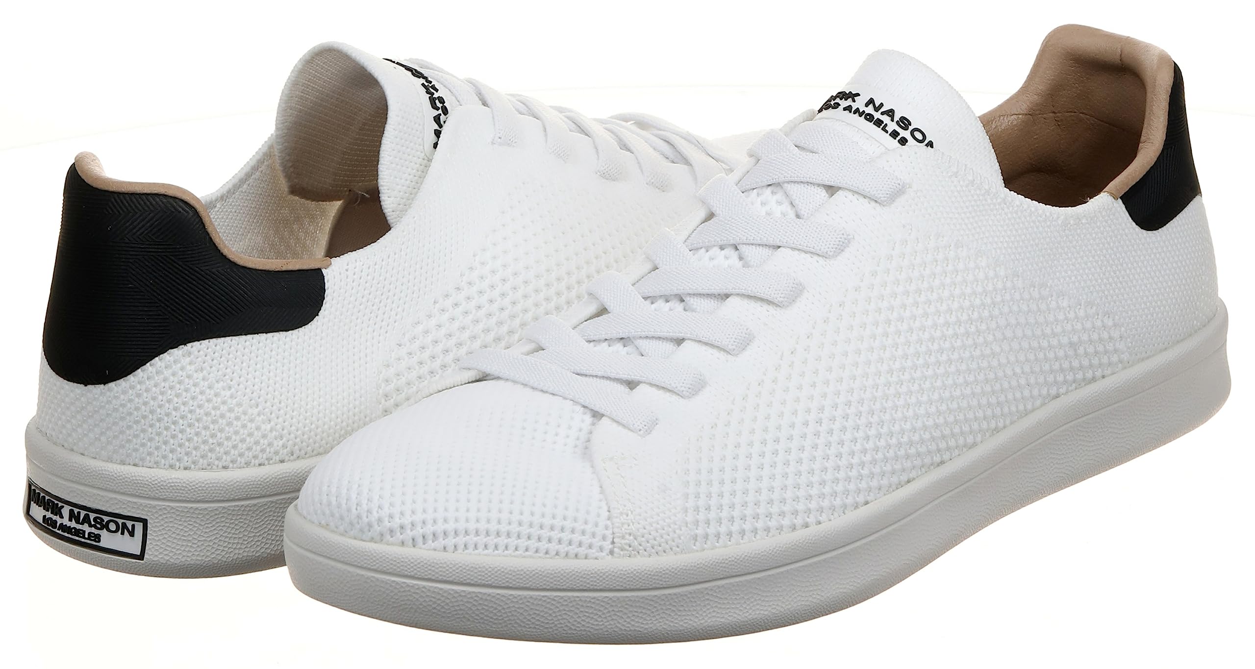 Mark Nason Men's Classic Cup-Bryson Sneaker, White/Black, 8