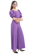 Ketch Women Puff Sleeve Flared Jumpsuit