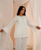 Libas Womens Solid Cotton Straight Kurti For Women