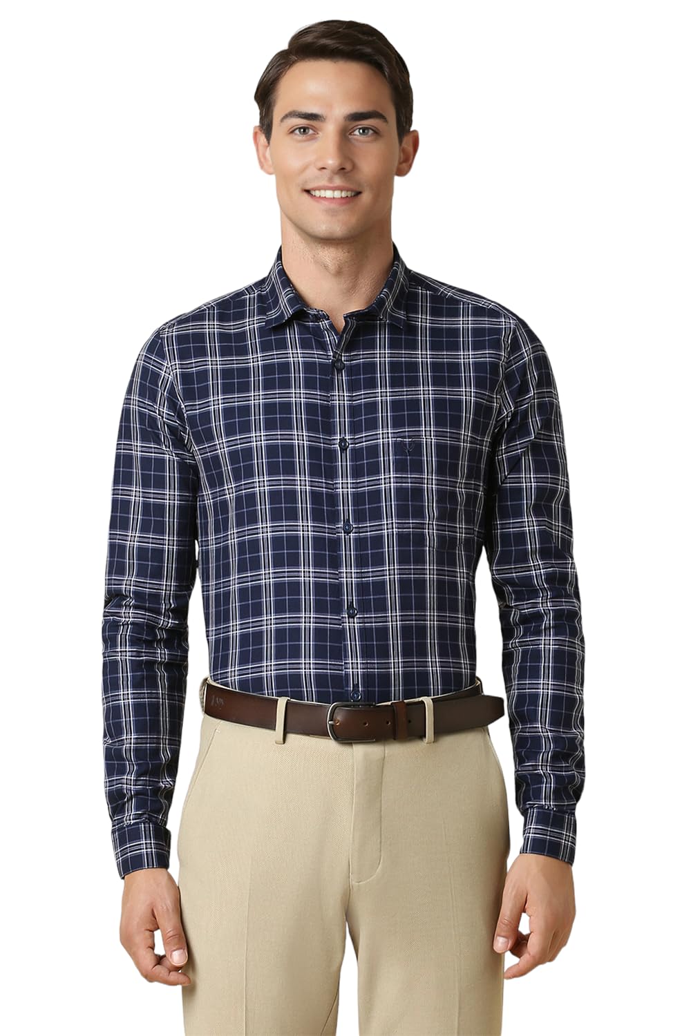 Allen Solly Men Slim Fit Formal Full Sleeve T-Shirt