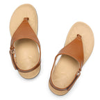 UTENAG Womens Arch Support Sandals Orthotic Adjustable Thong Flip Flops Coffee 7