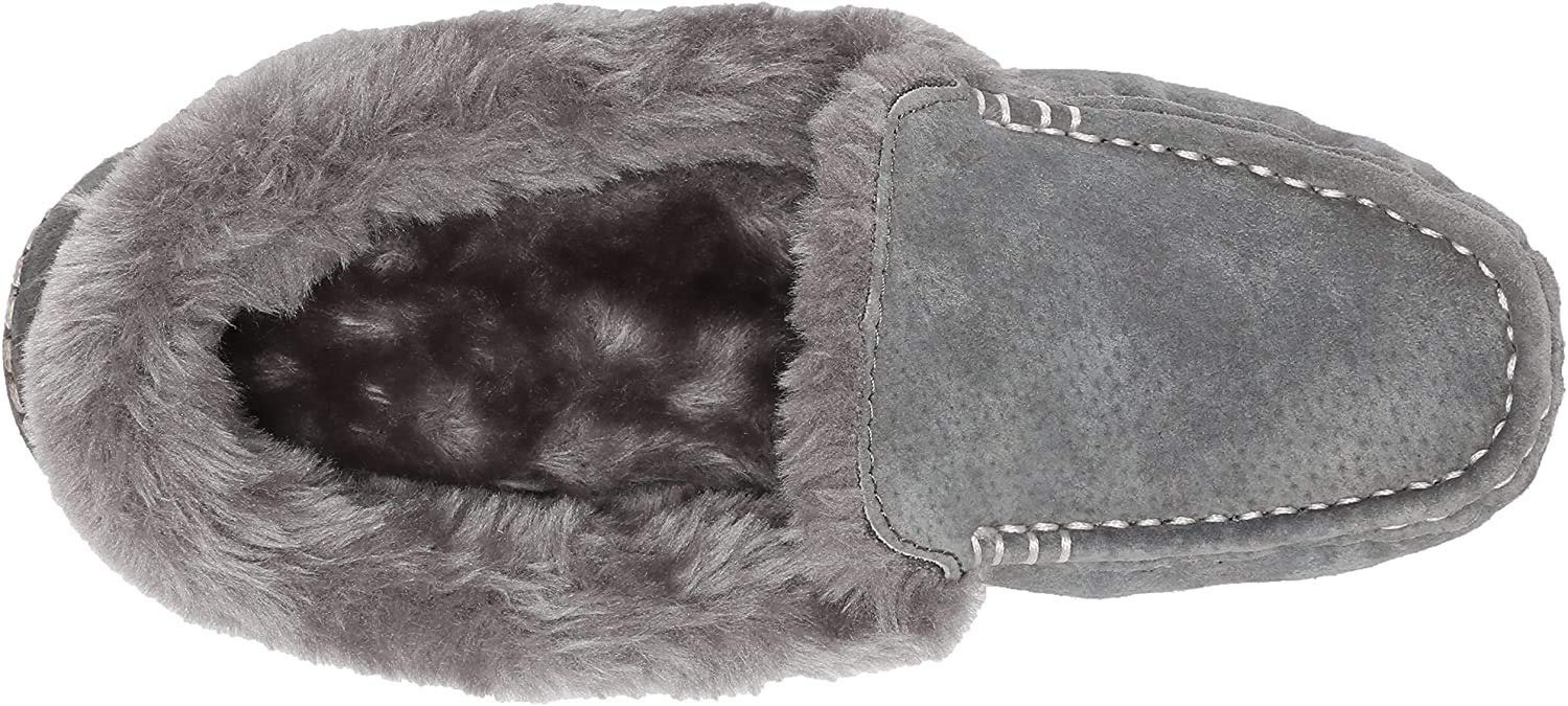 Lamo Women's Ausie Moc Slip-On Loafer, Charcoal, 8 M US