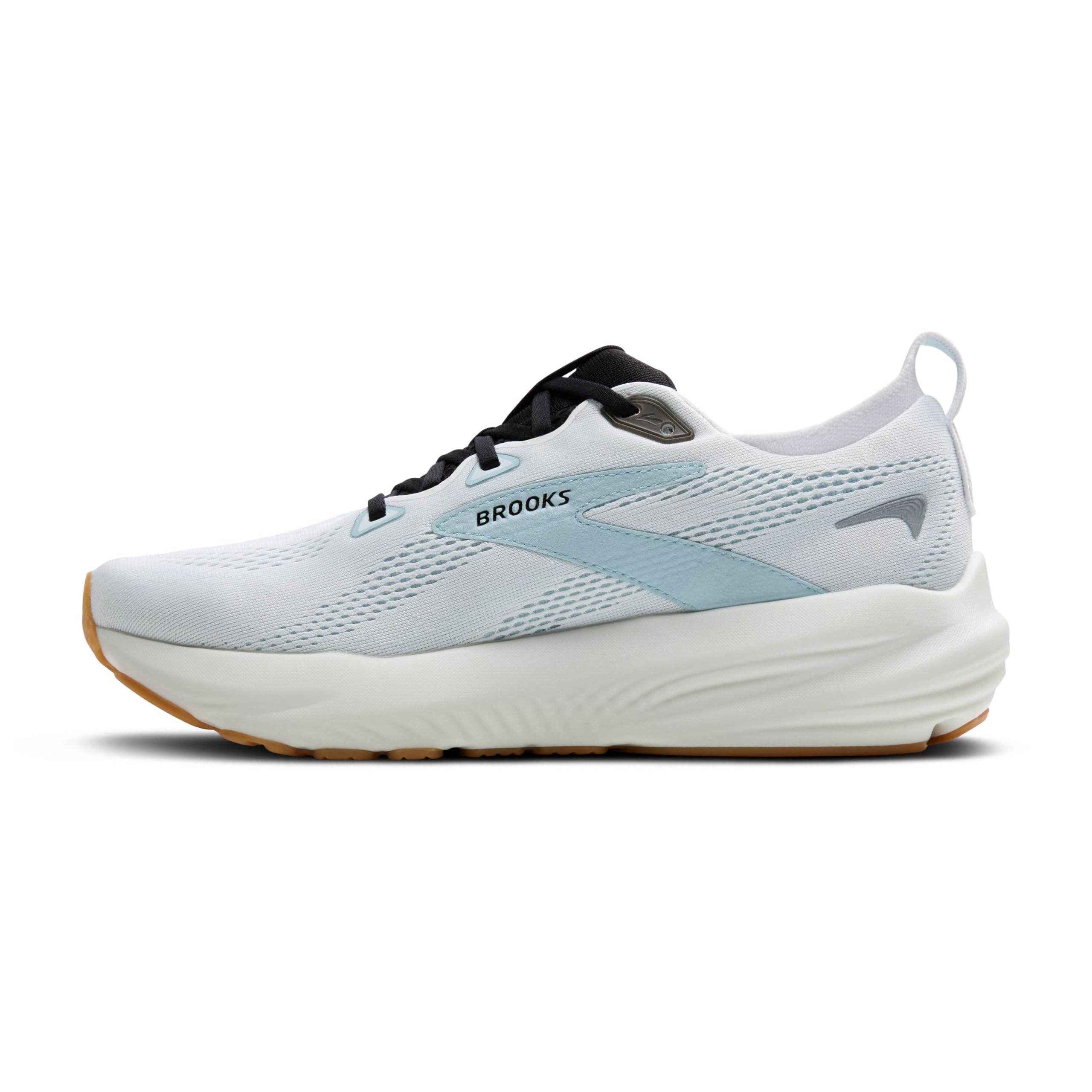 Brooks Mens Glycerin 22 Neutral Running Shoe - Bright White/Winter Sky/Black - 11.5 Medium