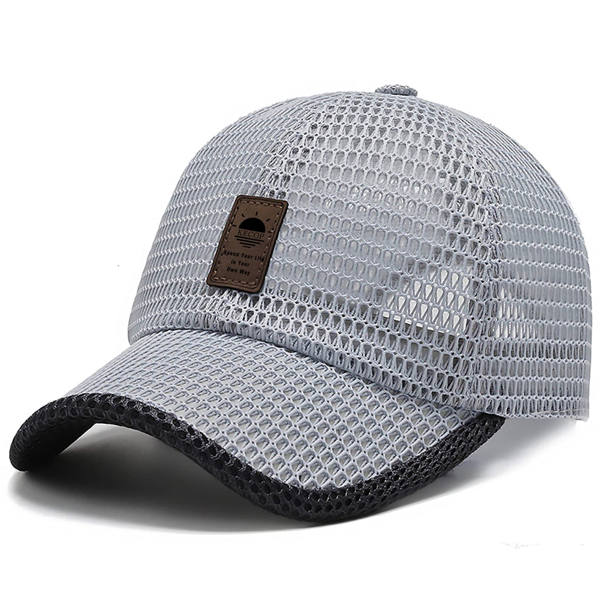 Kecop Unisex Breathable Full Mesh Hat,Baseball Cap Summer Hat,Quick Dry Running Hat,Lightweight Cooling Water Sports Hat, Trucke 7-758