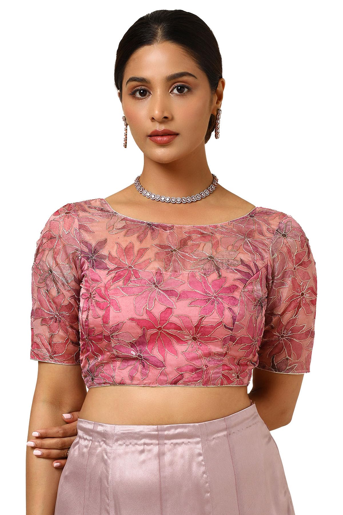 Soch Women Floral Short Sleeve Regular Fit Blouse