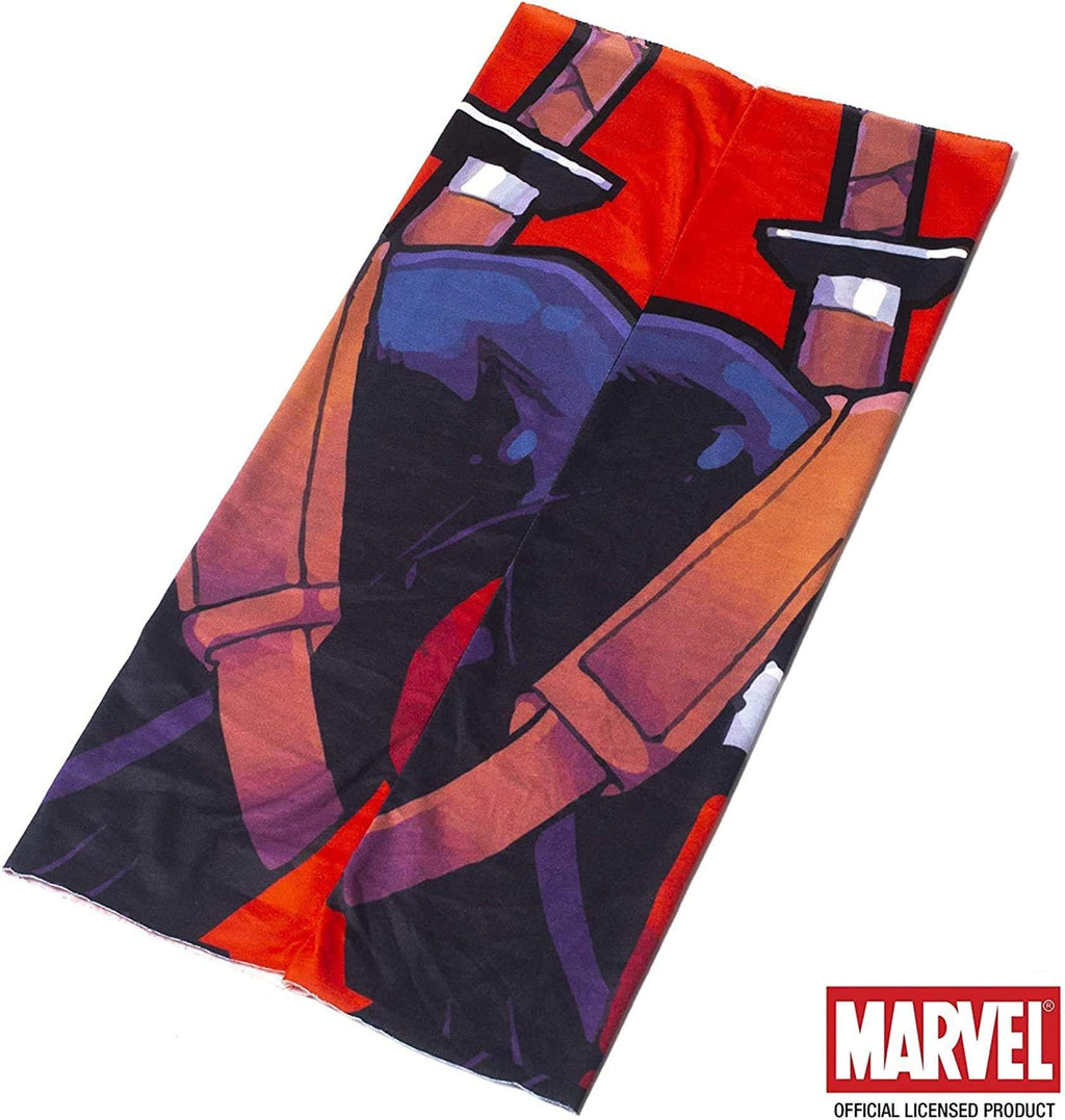 Concept One Marvel Deadpool Neck Gaiter, Multipurpose Neck Warmer Scarf Bandana, Black, One Size