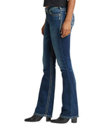 Silver Jeans Co. Women's Suki Mid Rise Bootcut Jeans, Indigo, 36W x 34L