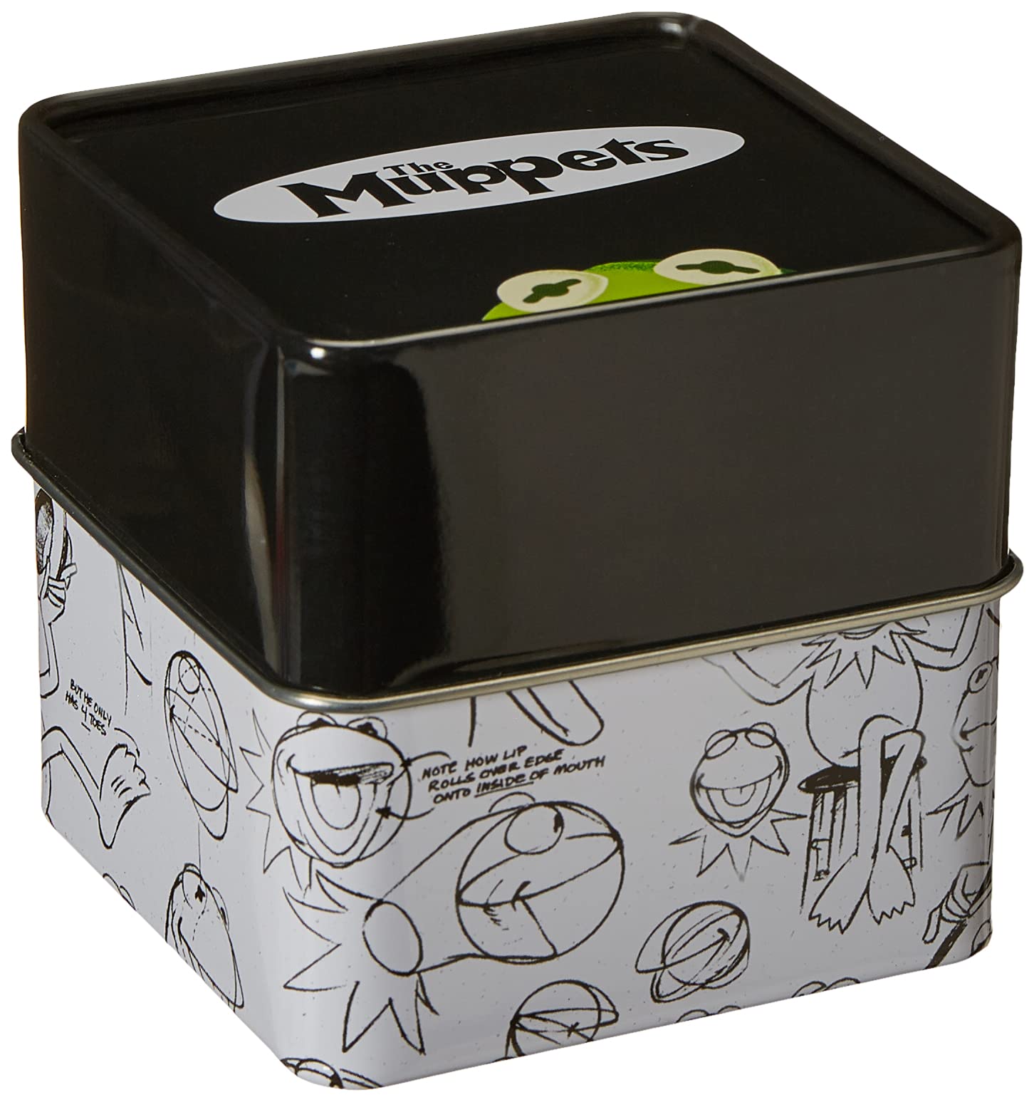 Muppets Women's MU1010 Kermit the Frog Dial Multi-Color Watch with Fabric Strap