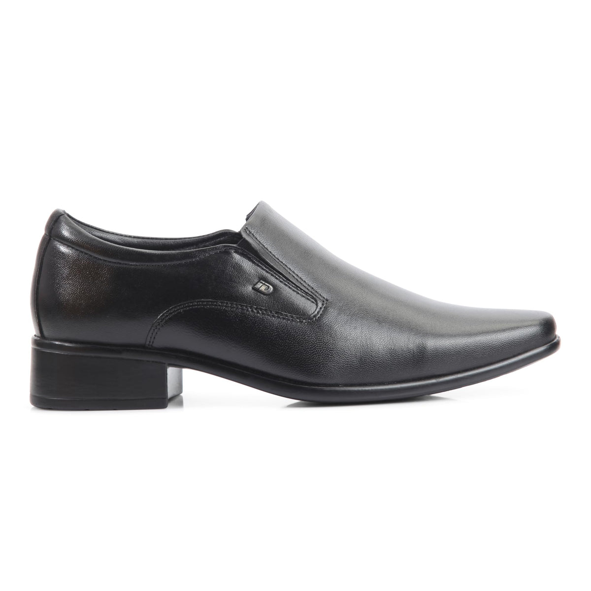 ID Mens Formal Comfortable Lightweight Leather Slip On Shoes Black 7