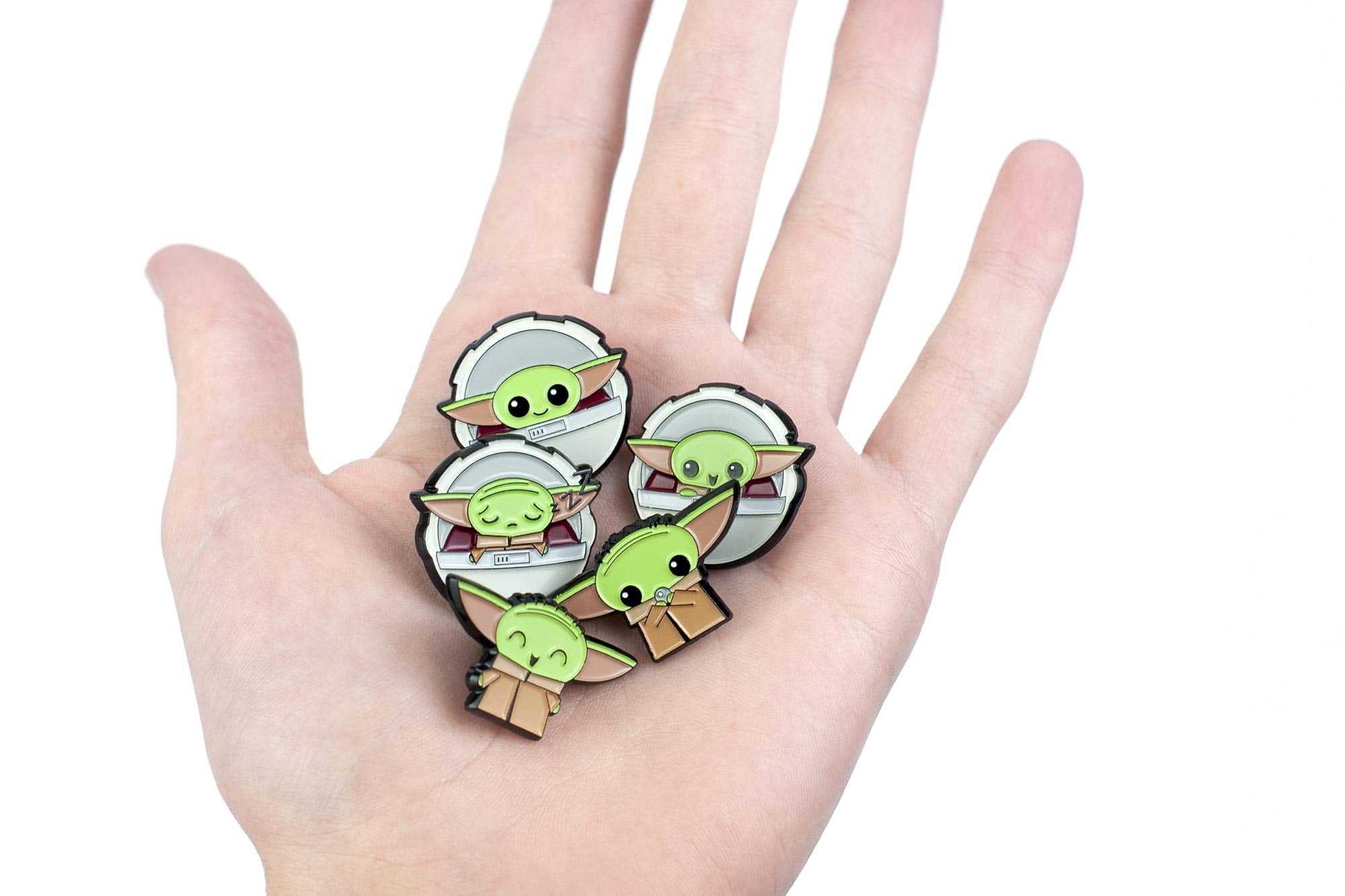 Star Wars: The Mandalorian, The Child 5-Piece Pin Set | Baby Yoda Enamel Pins