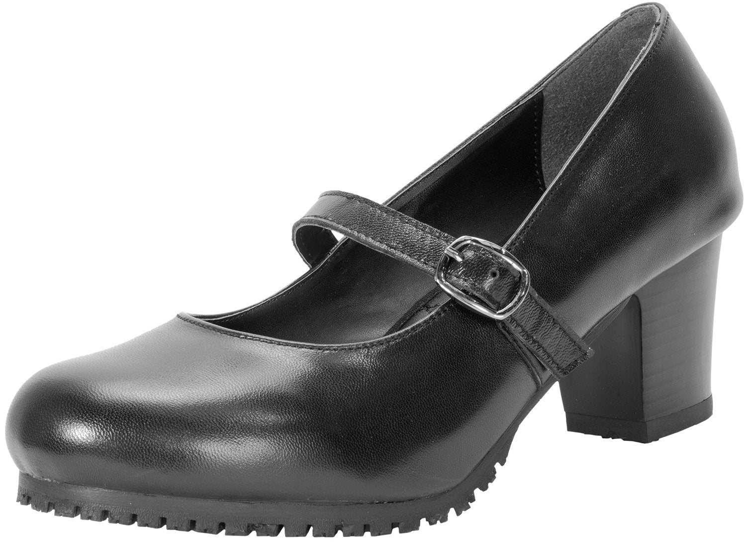 Genuine Grip 8200-8M Womens Slip-Resistant Leather Mary Jane  Black - Size 8