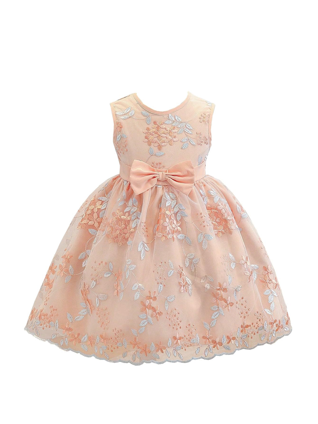 TAGAS Girls Princess Dress | Girl Dress |Dresses birthdaydress for Babygirls | Peach