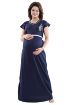 Fabme Womens Hosiery Solid Maxi Nighty