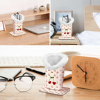 Fintie Plush Lined Eyeglasses Holder, Glasses Stand Case, Anti-scratch Glasses Storage Organizer for Desk, Nightstand, Office, C