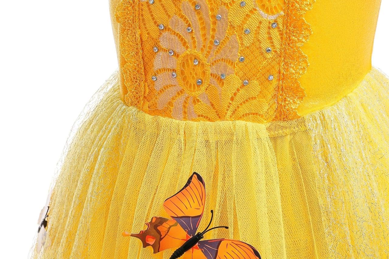 Dressy Daisy Girls' Princess Fancy Dress Up Costume Christmas Halloween Outfit Butterfly