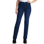 Gloria Vanderbilt womens Amanda Classic High Rise Tapered Jeans, Portland Wash, 16 Petite US