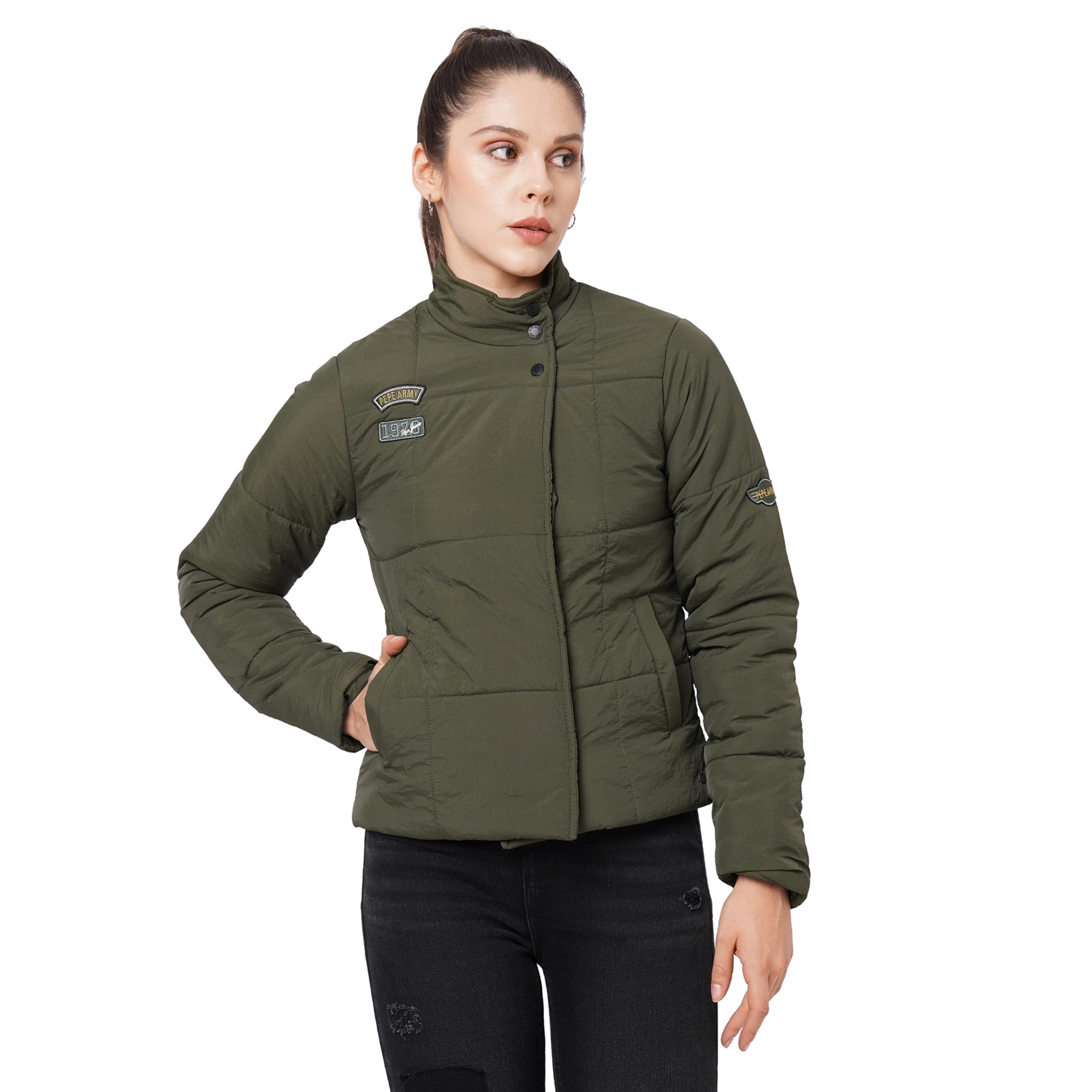 Pepe Jeans WomenS A-Line Coat (Pl402199_Olive_S)