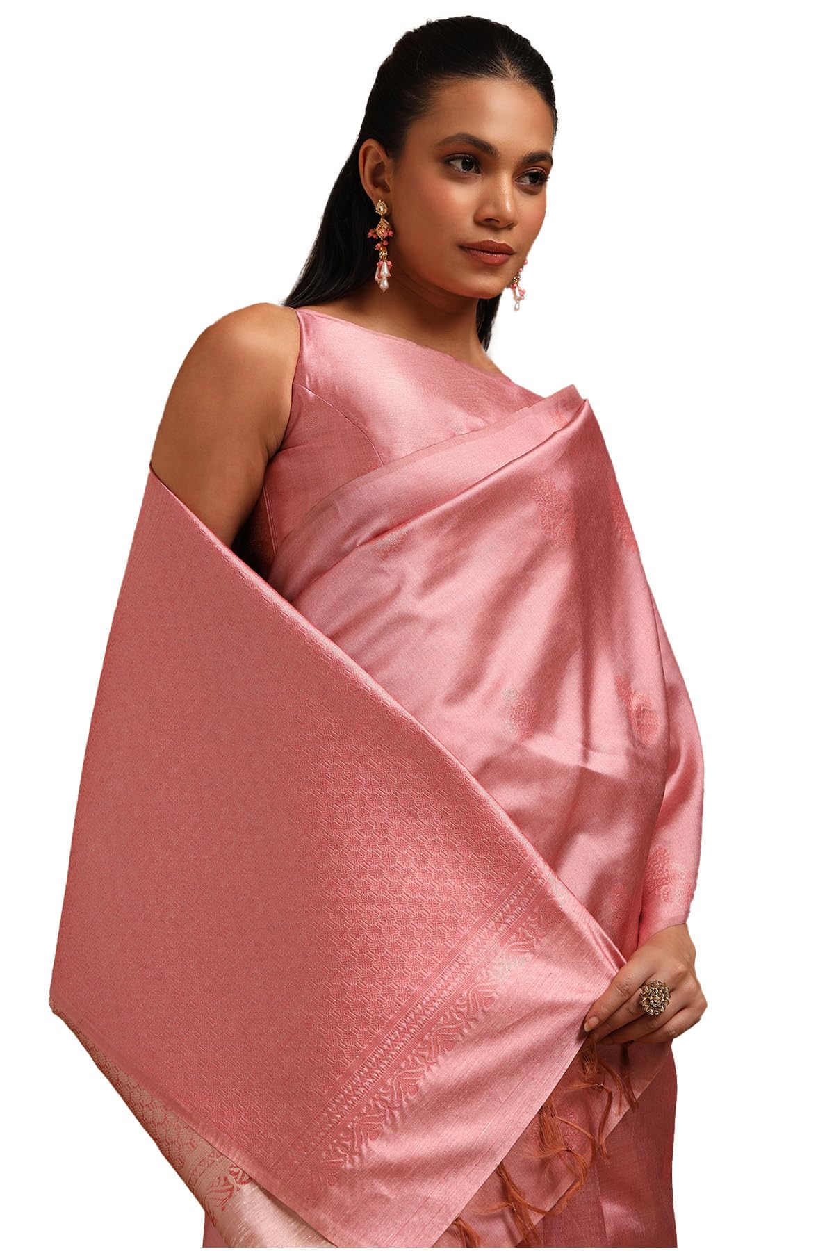 Soch Women Tussar Woven Design Saree