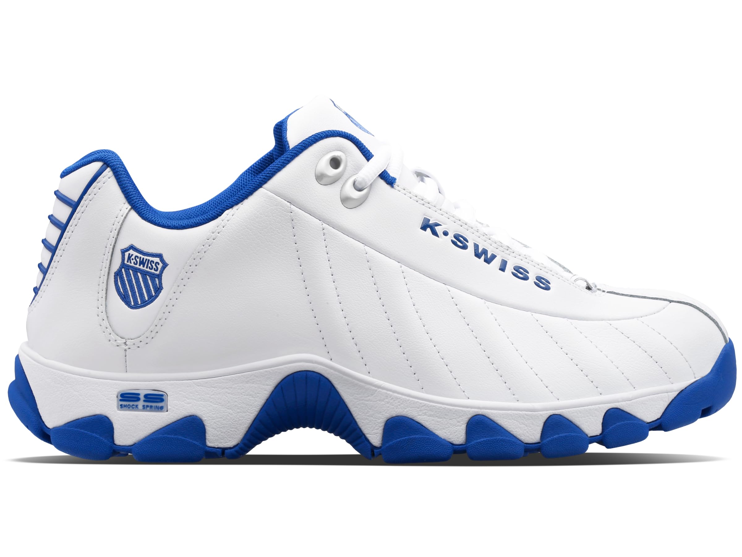 K-Swiss Men's ST329 CMF Sneaker, White/Classic Blue, 9 XW