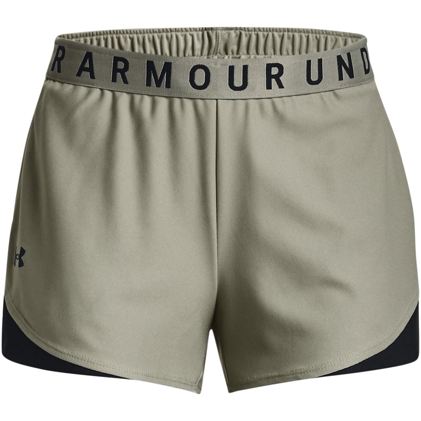 Under Armour Womens Play Up 3.0 Shorts, (504) Grove Green/Black/Black, X-Small
