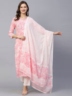 ANNI DESIGNER 2 Pack Women s Cotton Blend Kurta, Multicolored