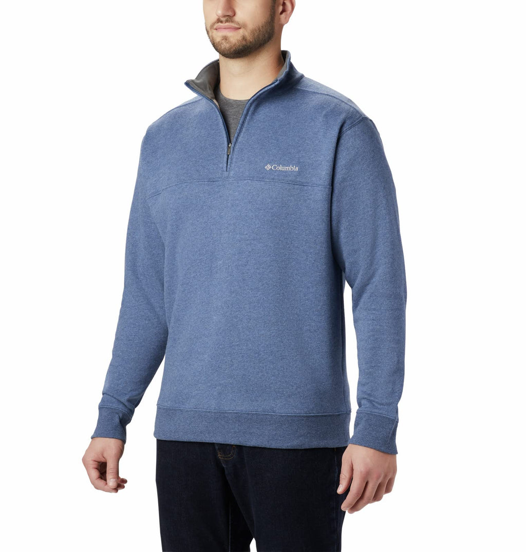 columbia Mens Hart Mountain II Half Zip Jacket, carbonHeather, X-Large