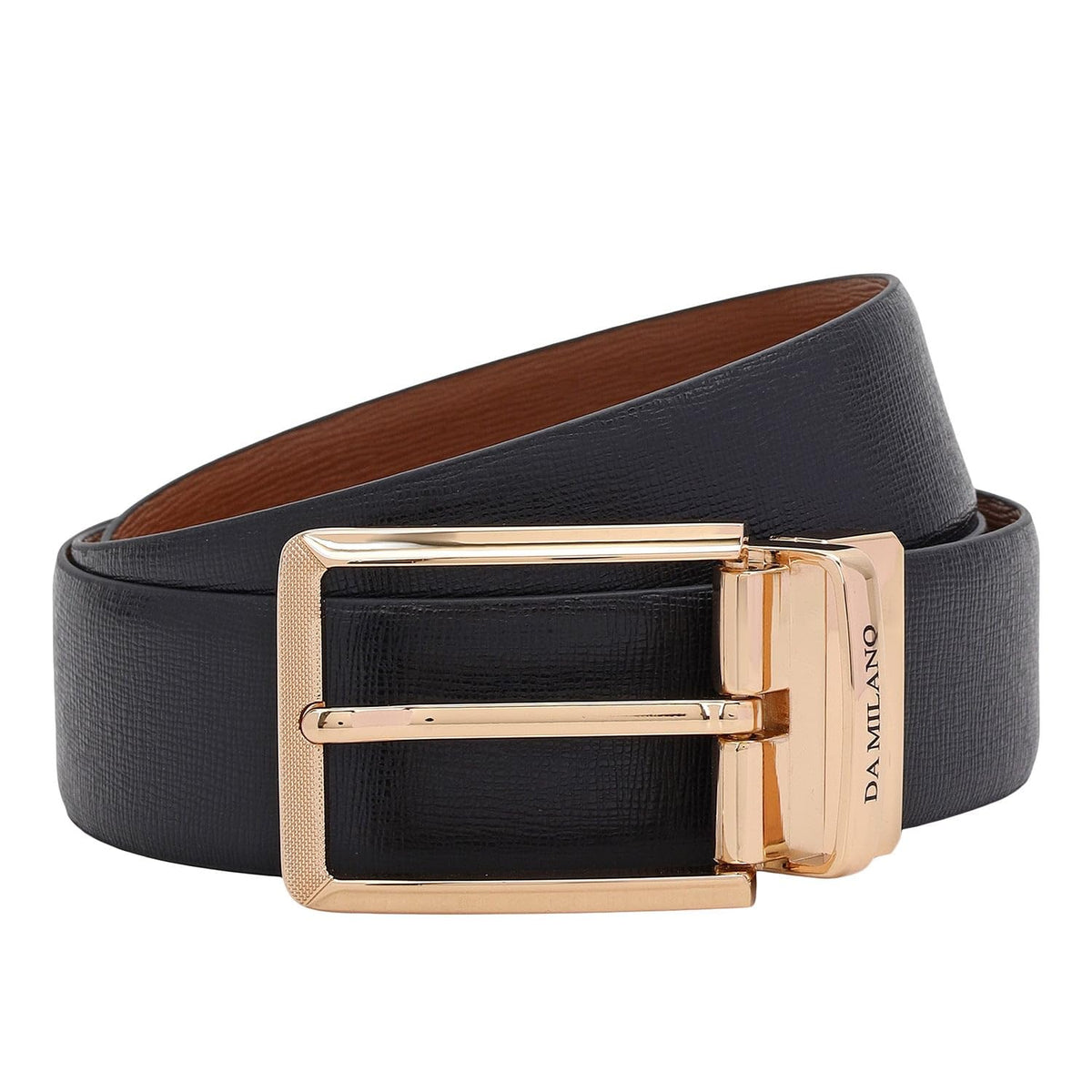 Da Milano Reversible Leather Belt For Men  Black & Brown (Size 95 Cm) (3374B35ROl) 40