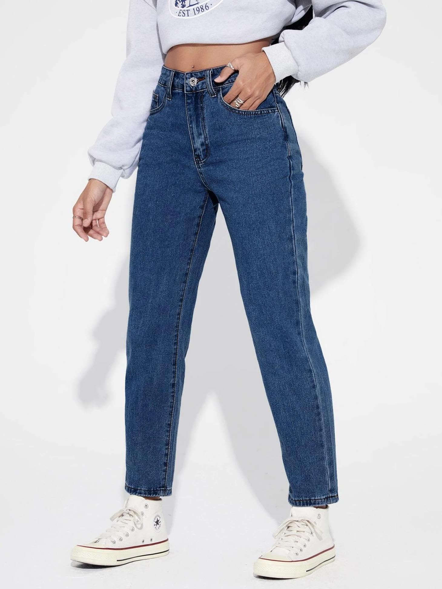 Kotty WomenS High Rise Cotton Lycra Blend Ankle Length Slim Fit Jeans