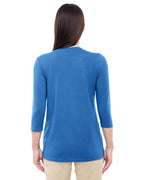 Ladies Perfect FitBracelet-Length V-Neck Top - WHITE - XS(D0102H76KHJ)