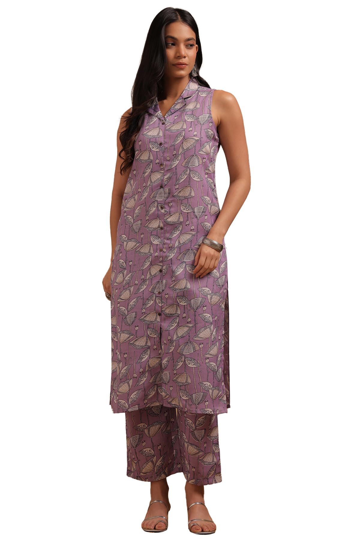 Soch Women Linen Unstitched Pant