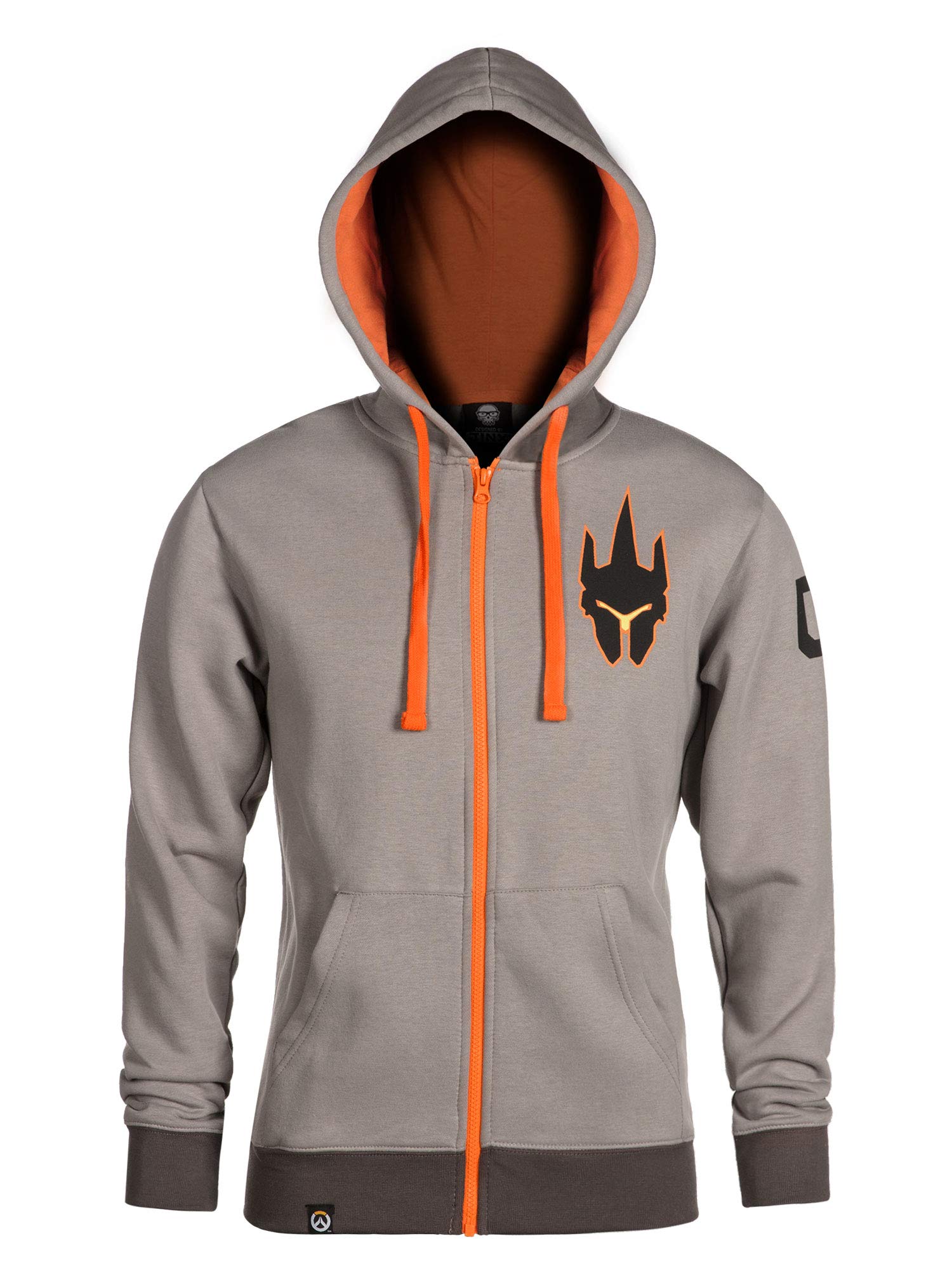 Overwatch Ultimate Reinhardt Light grey Zip-Up Hoodie  X-Small