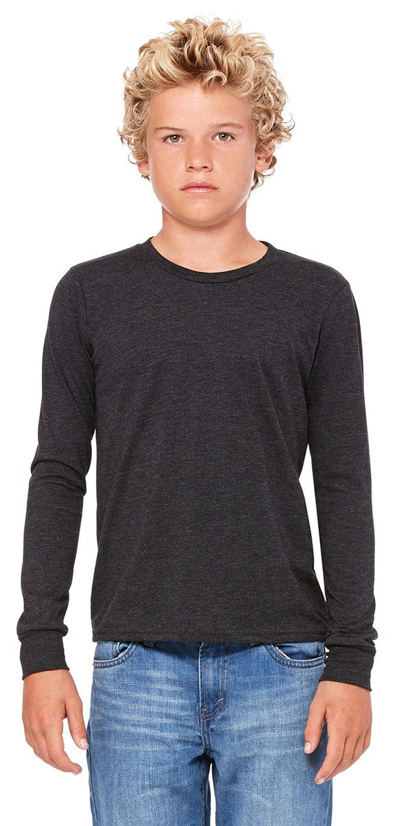 Youth Jersey Long-Sleeve T-Shirt - BLAcK - S(D0102H7WV0J)