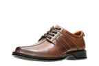 Clarks Men's Touareg Vibe Oxford, Brown Leather, 10 W US