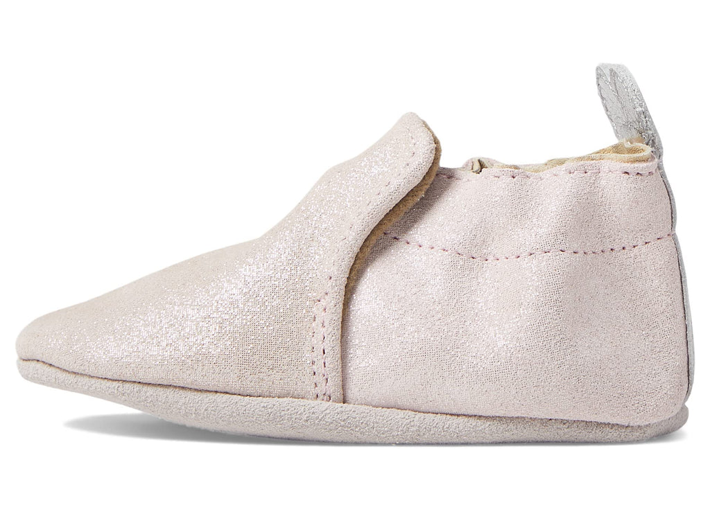 Robeez Pink Light/Pastel Pretty Pearl Soft Soles, Baby Girl Shoes, 18-24 Months Booties